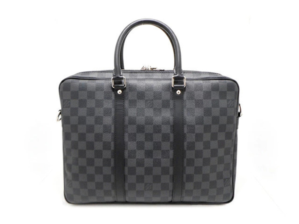 LOUIS VUITTON Bag PDV Handbag Damier Graphite Black